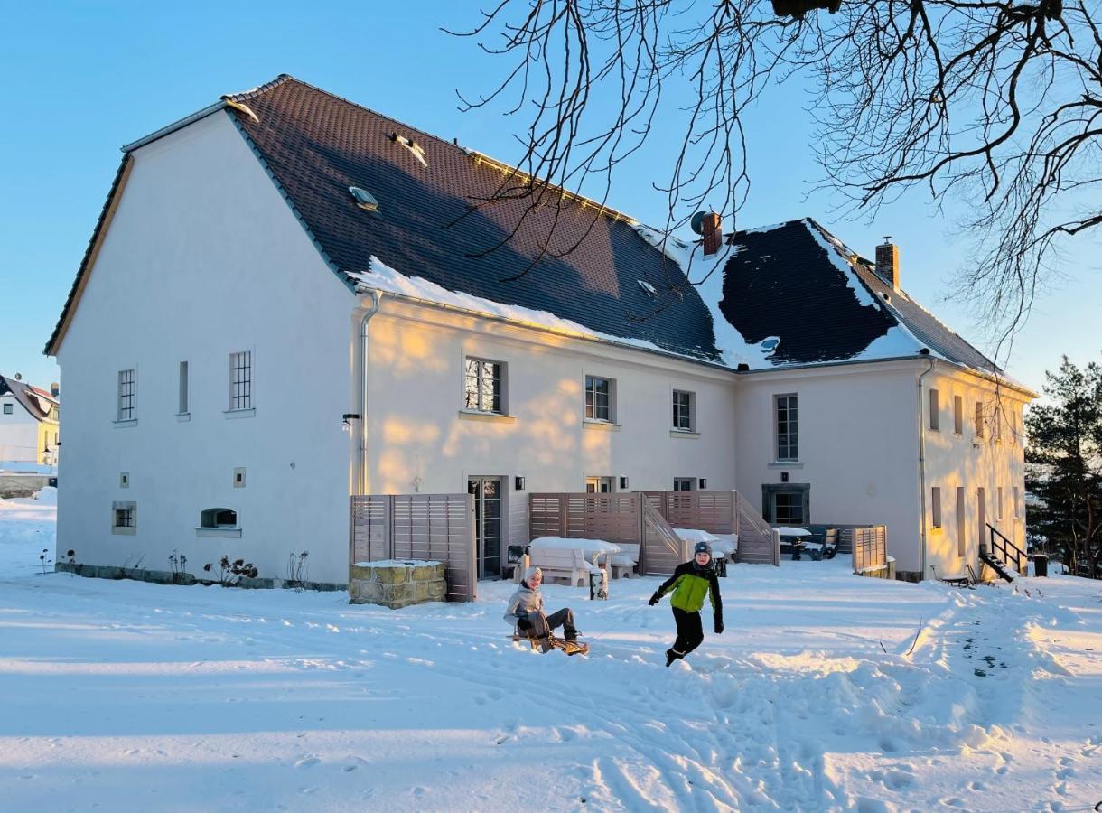 Farmhouse Eckartsberg Im Zittauer Gebirge - Ferienwohnung Mit 2 Schlafzimmern, Terrasse Und Wallbox Mittelherwigsdorf Экстерьер фото